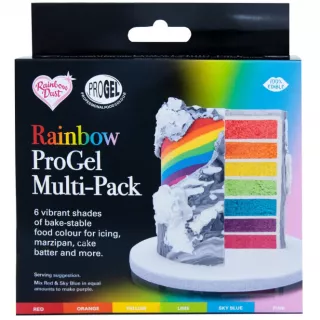 6 Progel colorant alimentaire gel Rainbow Dust