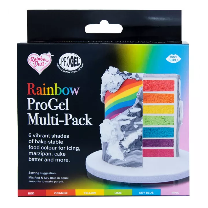 6 гелевых пищевых красителей Progel Rainbow Dust