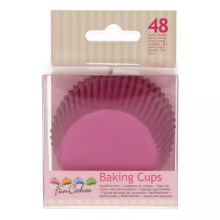 48 rosa Cupcake-Förmchen