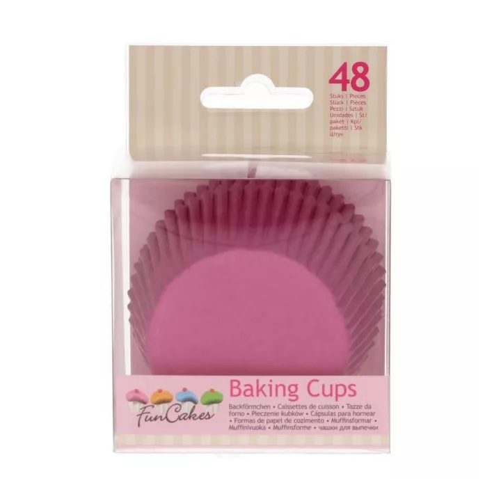 48 Caissettes à Cupcakes rose