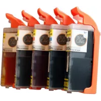 Pacote com 5 cartuchos de tinta de qualidade alimentar para IMPRESSORA MODELO Nº 3 (PGI580/CLI581)