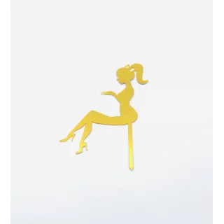 Top con silueta dorada para mujer