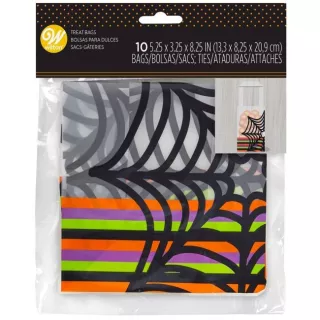 20 Sachets rayés toile halloween