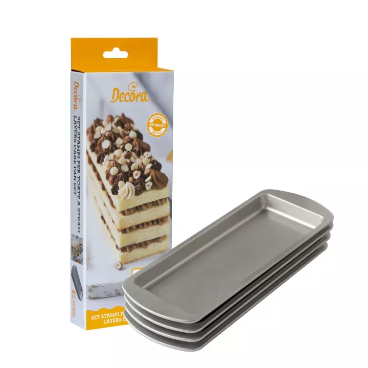 Set de 4 moules rectangulaires