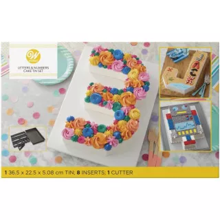 Stampo per torta a forma di lettera e numero - Torta a forma di numero