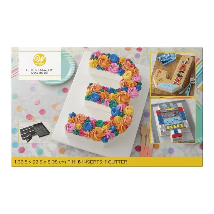 Moule à Cake Lettres et Chiffres - Number cake