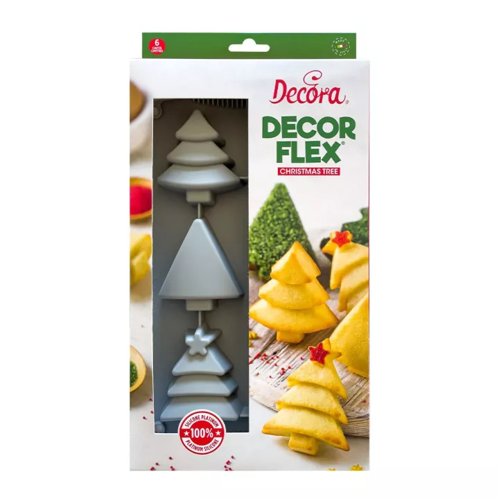 Moule en silicone sapins Decora