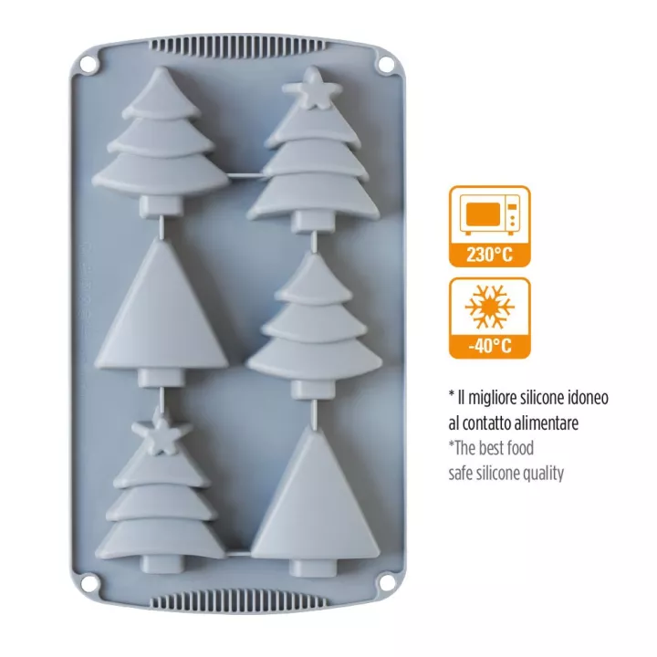 Moule en silicone sapins Decora