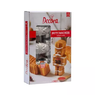 Stampo decorativo in alluminio per torta a forma di schiaccianoci