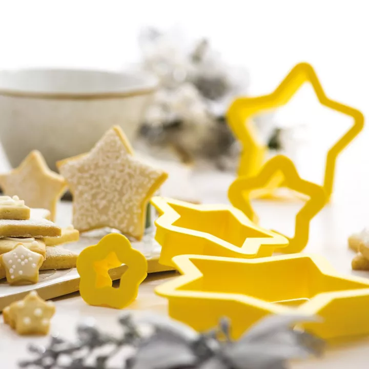Cortadores de galletas con forma de estrella x 5 Decora