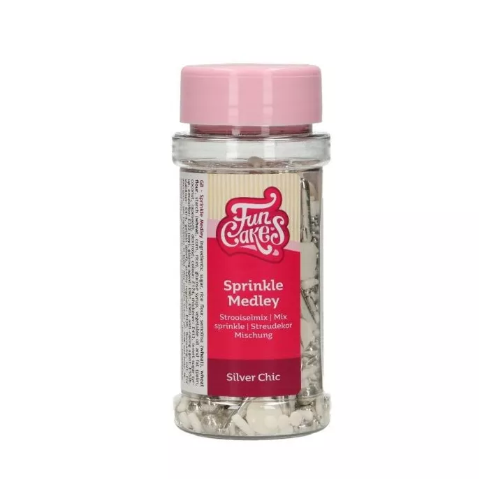 Набор для украшения Funcakes Silver Chic Sugar Decor Mix