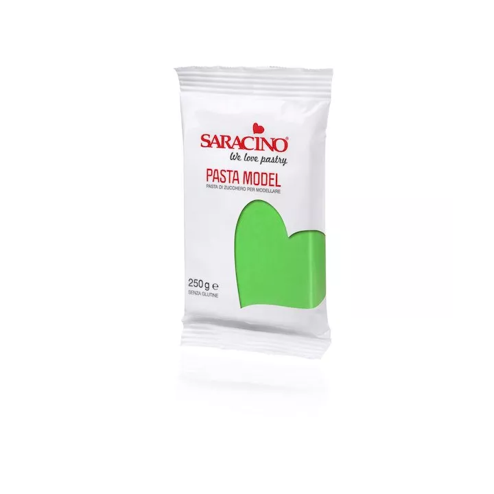 Pâte de modelage Saracino 250g vert clair