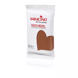 Pâte de modelage Saracino 250g marron