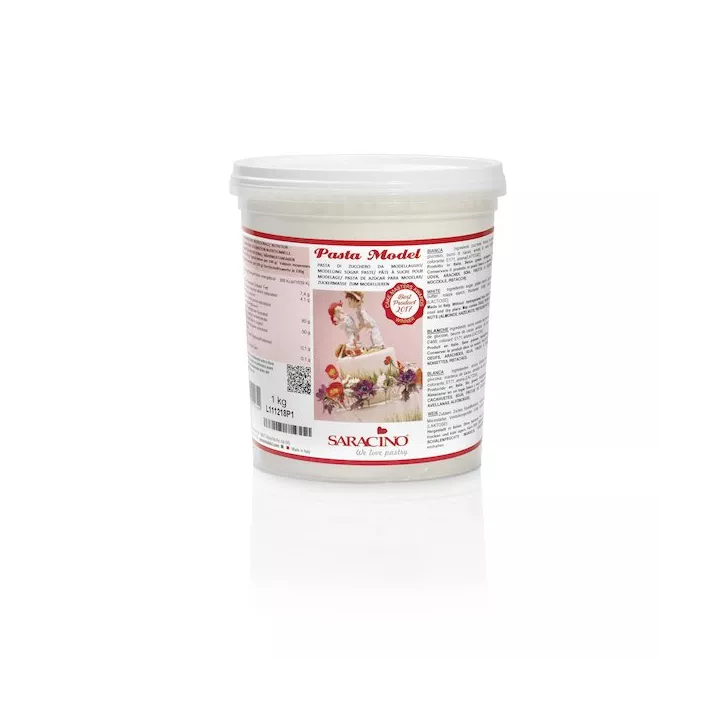 Pâte de modelage Saracino 1 kg Blanche