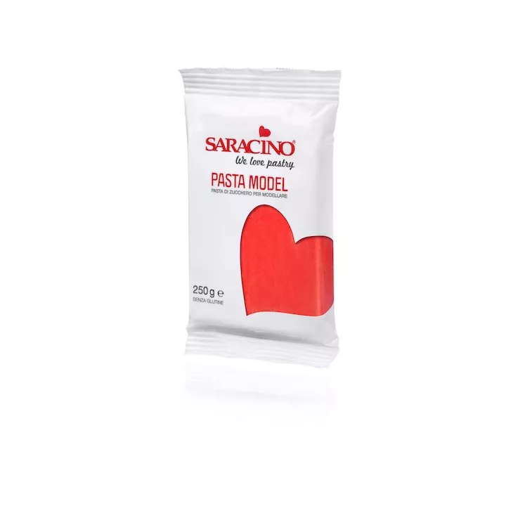 Pâte de modelage Saracino 250g Rouge