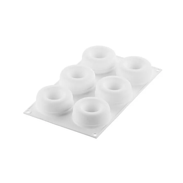Moule silicone 6 savarins oblio - Silikomart professional