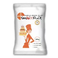 Pasta de açúcar Smartflex Velvet 250g laranja