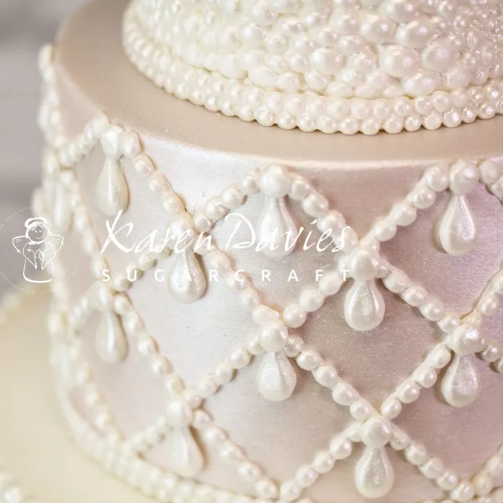 KAREN DAVIES MOULE EN SILICONE - BANDEAU DE PERLES