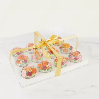 Kristallbox für 12 Muffins und Cupcakes