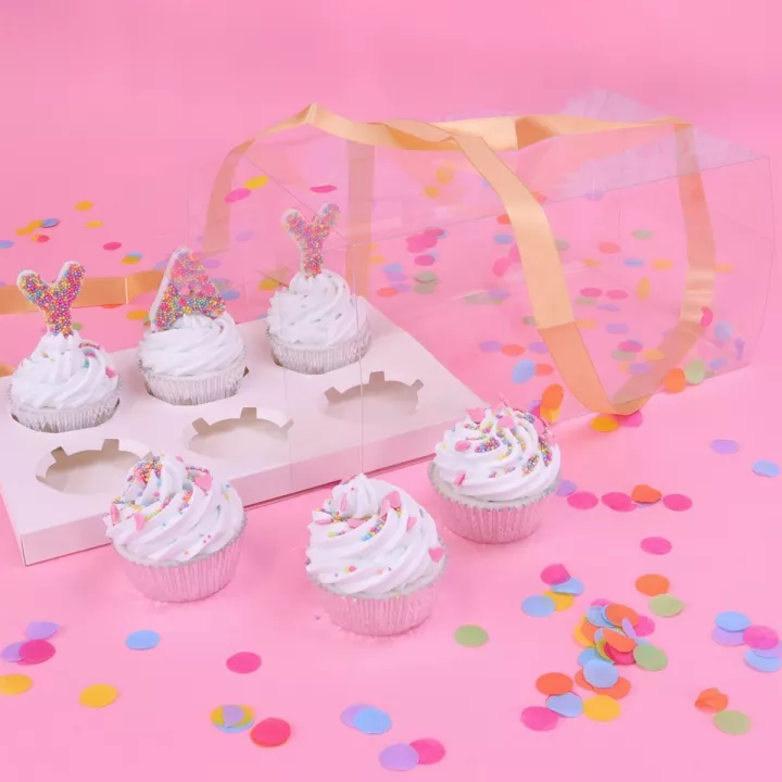 Kristallbox für 6 Muffins und Cupcakes