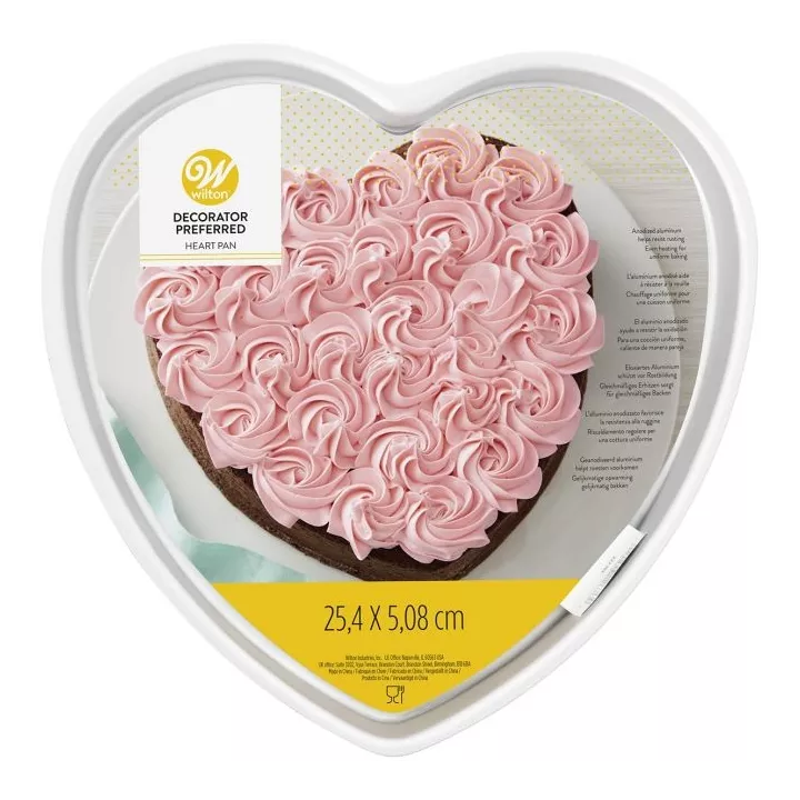 Moule forme coeur pour wedding cakes 25 cm