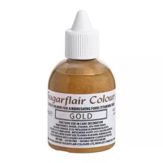 Colorant métallisé doré pour aérographe Sugarfflair