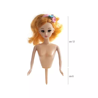 Muñeca rubia para decoración de pasteles