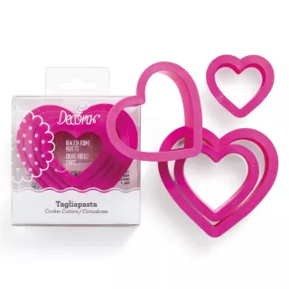 Set de 4 découpoirs coeur