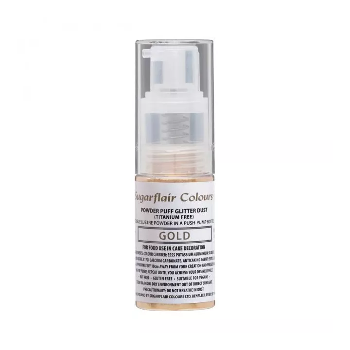 Goldglitzerspray