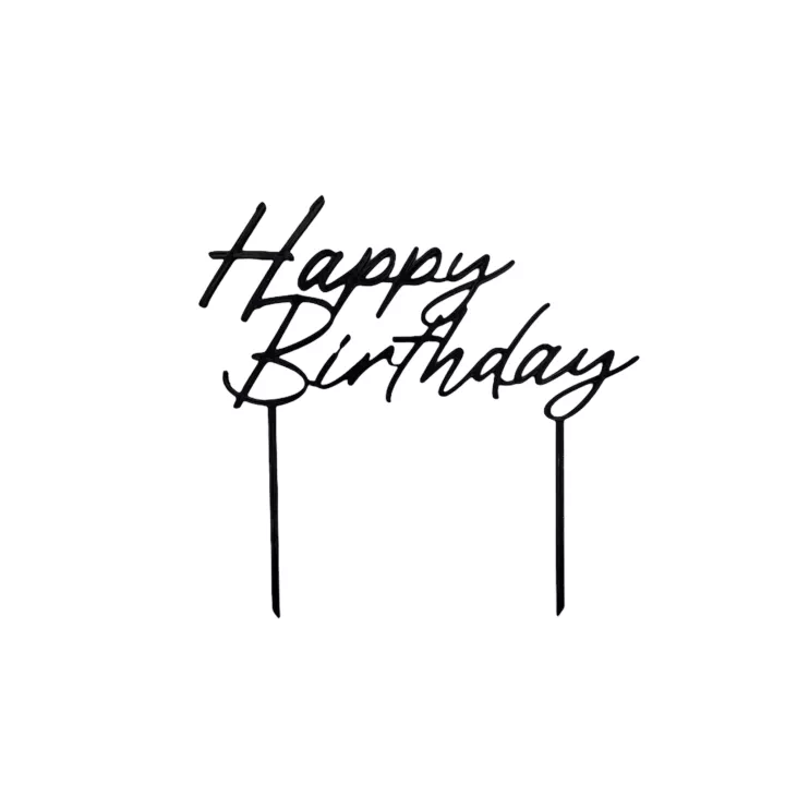 Topper Happy Birthday noir - TopCake