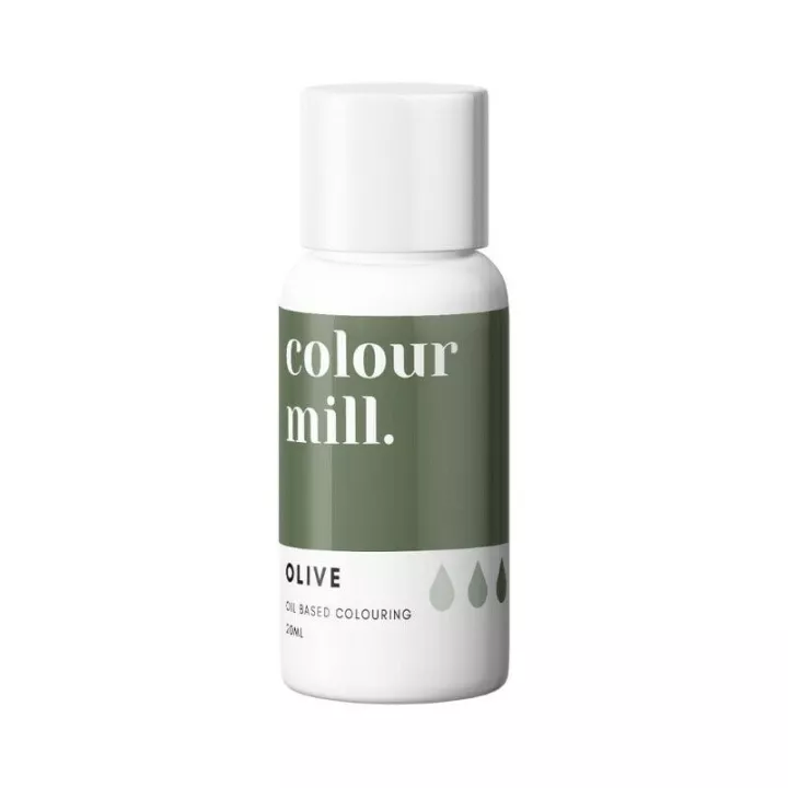 Olive Color Mill fettlösliche Lebensmittelfarbe 20 ml