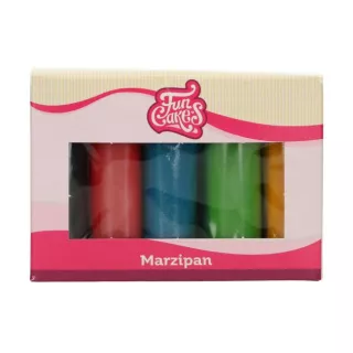 5 Marzipankugeln in Primärfarben Funcakes