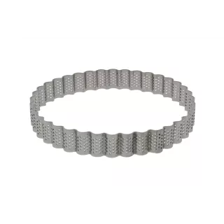Cercle à tarte cannelé perforé 20 cm