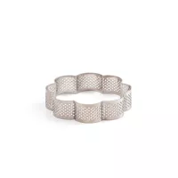 Aro de tarte em forma de margarida, 9 cm de diâmetro - 2 cm de altura