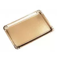 25 vergoldete Catering-Tabletts 28x42