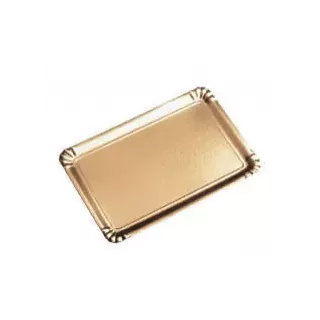 25 vergoldete Catering-Tabletts 28x42