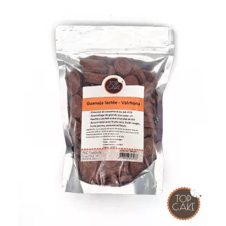 Guanaja Lactée 41 % - Fèves chocolat Lait Valrhona 500g