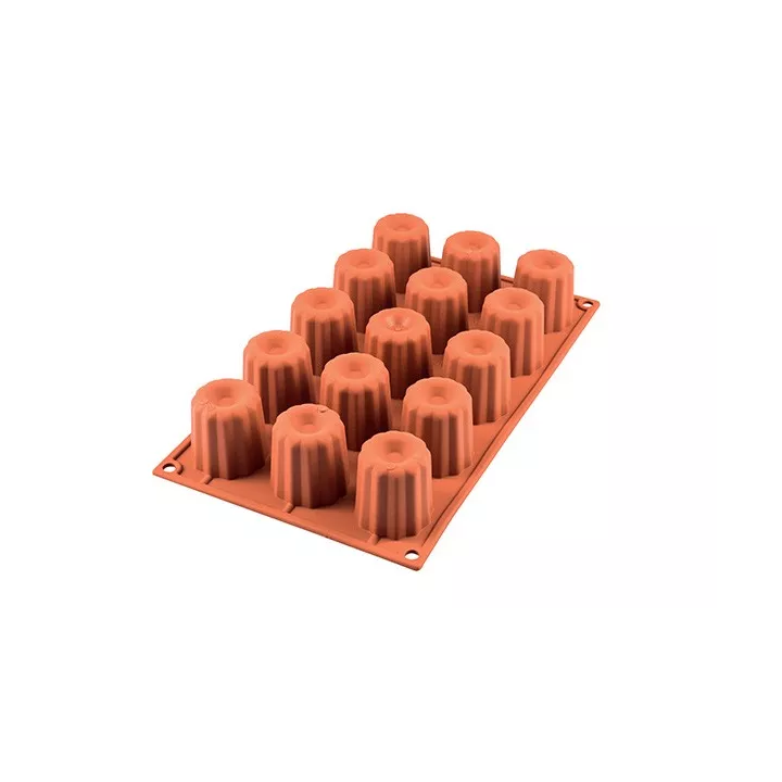 Molde de silicona para canelés de 3,5 cm