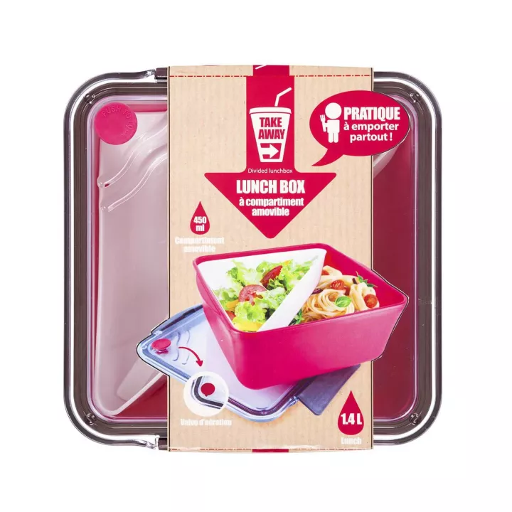 LUNCH BOX A COMPARTIMENTS AVEC VALVE