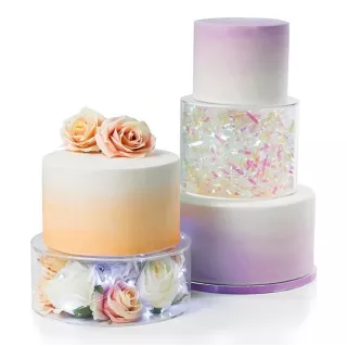 Etage transparent pour wedding cakes 30 cm