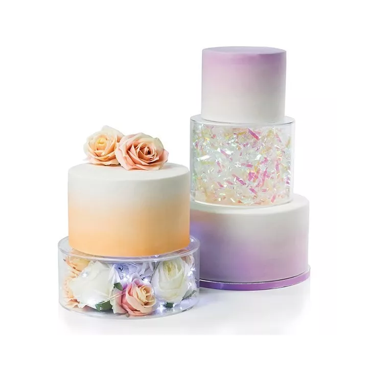 Etage transparent pour wedding cakes 30 cm