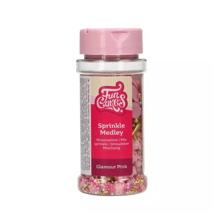 Glamour Pink Funcakes Sugar Decorations
