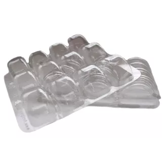 25 forminhas PET para macarons, caixa 155 x 155
