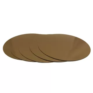 Fond 16 cm en carton doré x 5 - TopCake