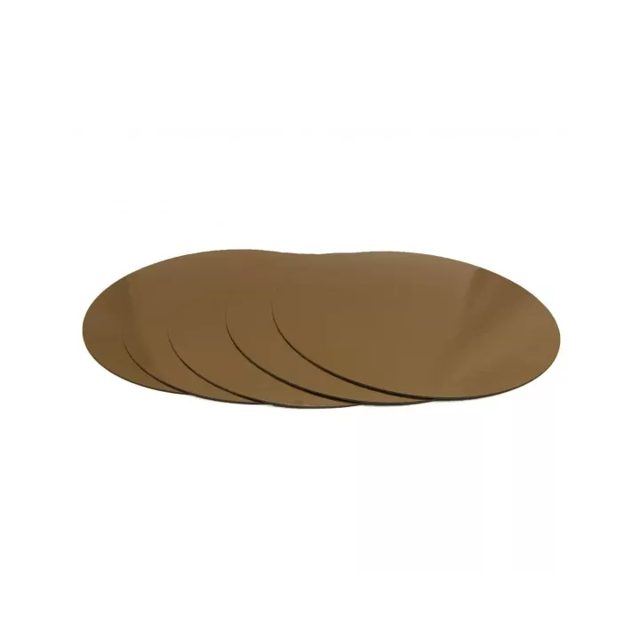 Base in cartone dorato da 16 cm x 5 - TopCake