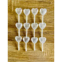12 pipetas em forma de coração