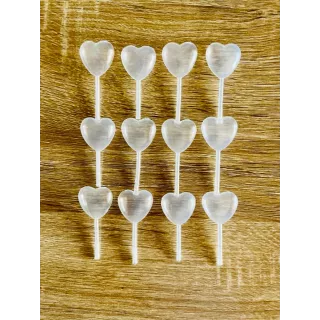 12 Pipettes coeur