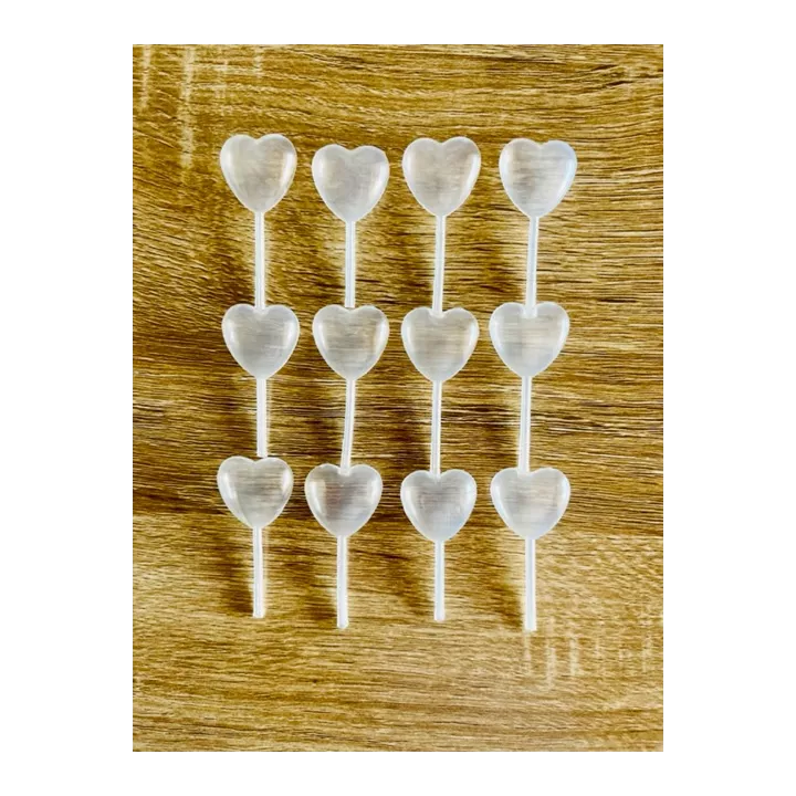 12 Pipettes coeur