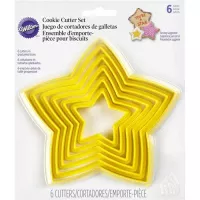 Cortadores de biscoito em formato de estrela (6 unidades)