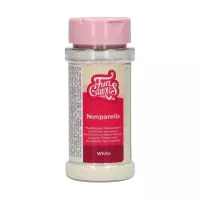 microesferas de açúcar branco